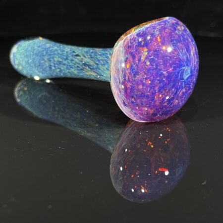 Purple Frit Glass Pipe Dry Pipe Tako Glass Purple Frit Glass Pipe