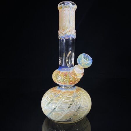 11" Color Rake Double Bubble Bong