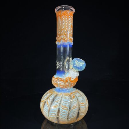 11" Color Rake Double Bubble Bong