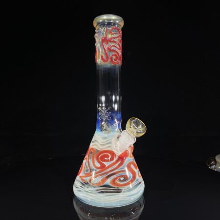 11" Color Squiggle Beaker Bong