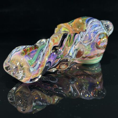 Molten Twisted Chaos Spoon Pipe
