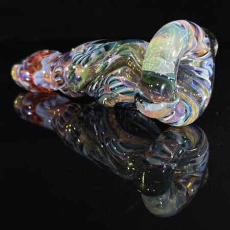 Molten Inside Out Twisted Chillum All Pipes and Accessories Tako Glass Molten Inside Out Twisted Chillum