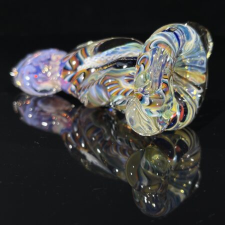 Molten Inside Out Twisted Chillum All Pipes and Accessories Tako Glass Molten Inside Out Twisted Chillum