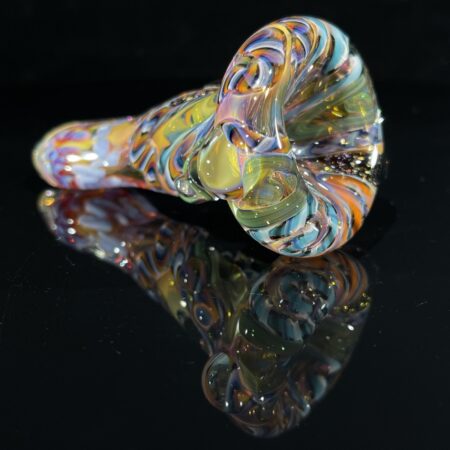 Molten Inside Out Twisted Chillum All Pipes and Accessories Tako Glass Molten Inside Out Twisted Chillum