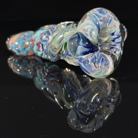 Molten Inside Out Twisted Chillum All Pipes and Accessories Tako Glass Molten Inside Out Twisted Chillum