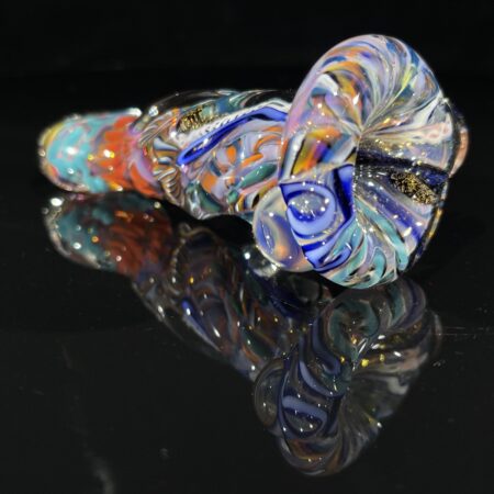 Molten Inside Out Twisted Chillum All Pipes and Accessories Tako Glass Molten Inside Out Twisted Chillum