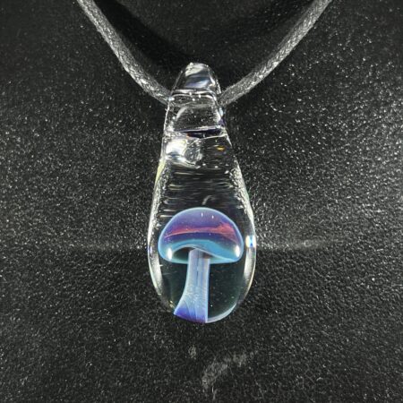 Blue Mushroom Drop Pendant All Products Tako Glass Blue Mushroom Drop Pendant