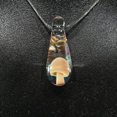 Brown Mushroom Drop Pendant All Products Tako Glass Brown Mushroom Drop Pendant