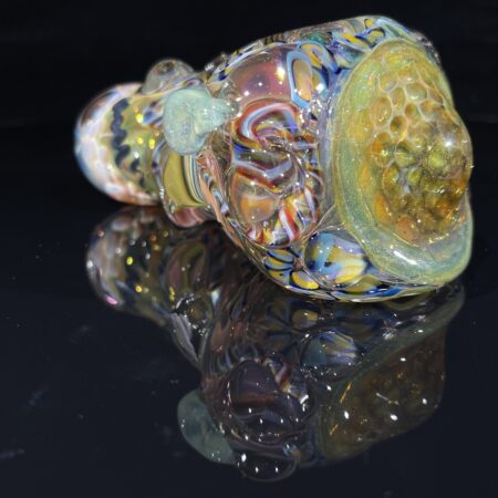 Thick and Twisted Honeycomb Pipe Dry Pipes Tako Glass Thick and Twisted Honeycomb Pipe