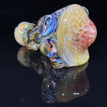 Thick and Twisted Honeycomb Pipe Dry Pipes Tako Glass Thick and Twisted Honeycomb Pipe