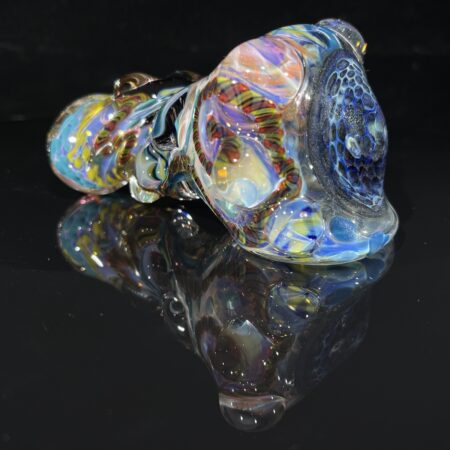 Thick and Twisted Honeycomb Pipe Dry Pipes Tako Glass Thick and Twisted Honeycomb Pipe