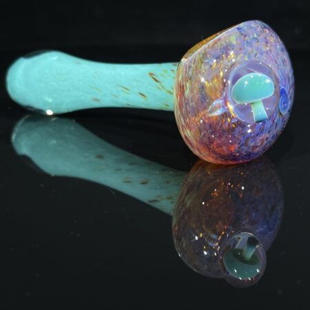 Purple Magic Mushroom Spoon Pipe All Pipes and Accessories Tako Glass Purple Magic Mushroom Spoon Pipe