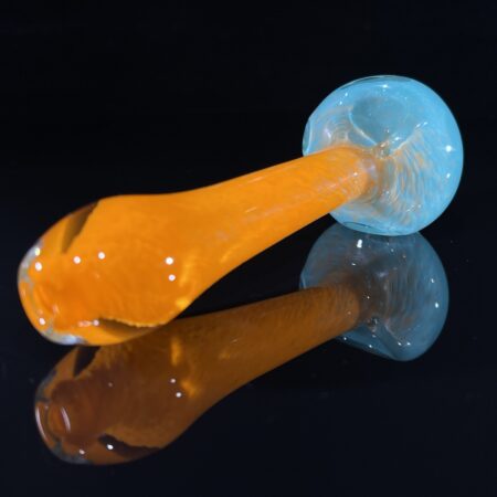 Tangerine Spoon Pipe All Pipes and Accessories Tako Glass Tangerine Spoon Pipe