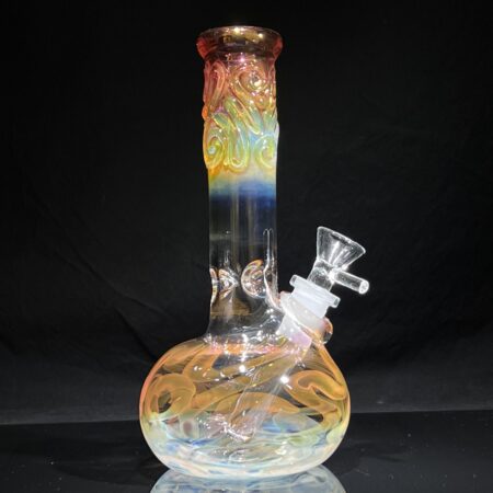 8″ Fume Squiggle Bubble Bong All Pipes and Accessories Tako Glass 8" Fume Squiggle Bubble Bong