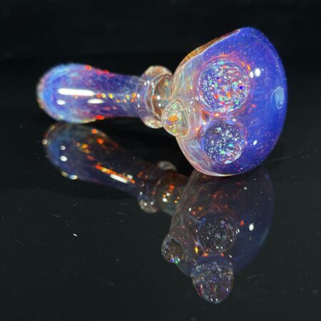 Purple Magic Cropal Marble Spoon Pipe All Pipes and Accessories Tako Glass Purple Magic Cropal Marble Spoon Pipe