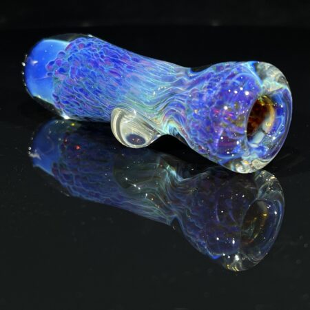 Purple Nebula Glass Chillum All Pipes and Accessories Tako Glass Purple Nebula Glass Chillum