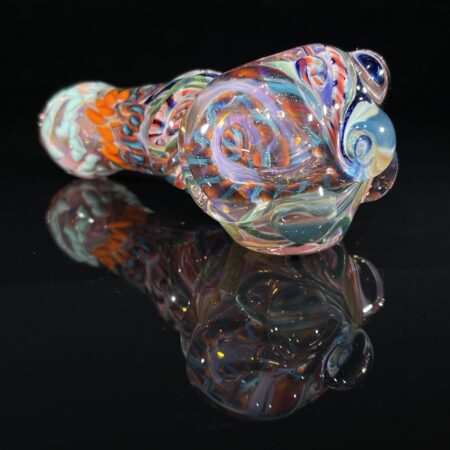Molten Chaos Spoon Pipe All Pipes and Accessories Tako Glass Molten Chaos Spoon Pipe