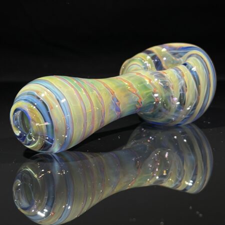 Cobalt Tie Dye Spoon Pipe All Pipes and Accessories Tako Glass Cobalt Tie Dye Spoon Pipe