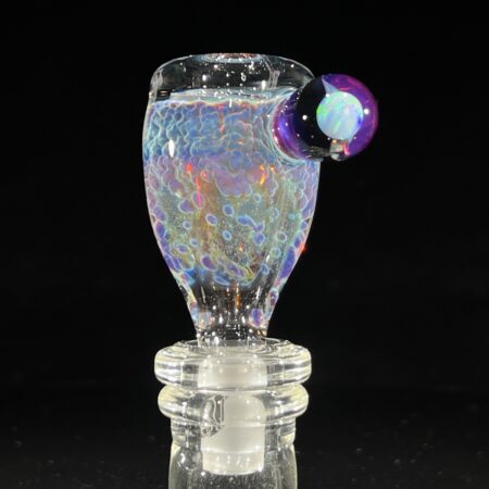 14mm Purple Nebula White Opal Pull Slide Accessories Tako Glass 14mm Purple Nebula White Opal Pull Slide