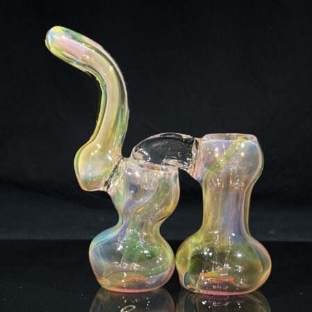 Fume Squiggle Double Bubbler All Pipes and Accessories Tako Glass Fume Squiggle Double Bubbler