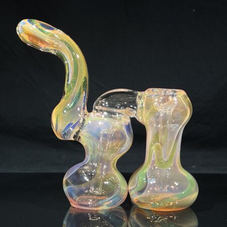 Fume Squiggle Double Bubbler All Pipes and Accessories Tako Glass Fume Squiggle Double Bubbler