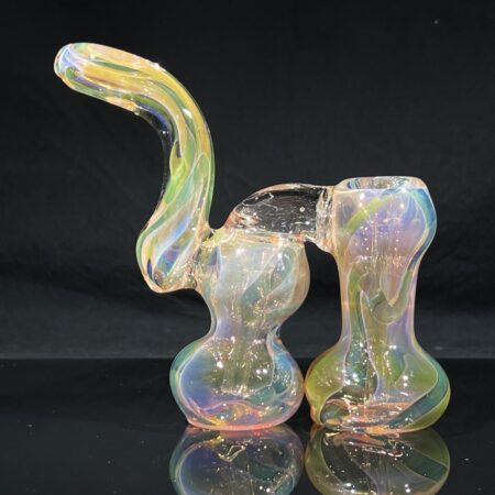 Fume Squiggle Double Bubbler All Pipes and Accessories Tako Glass Fume Squiggle Double Bubbler