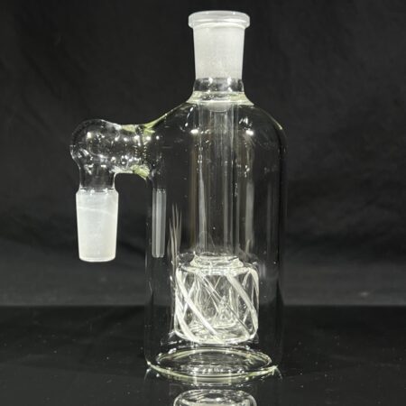 14mm 90° Reticulated Perc Ash Catcher Accessories Tako Glass 14mm 90 Reticulated Perc Ash Catcher