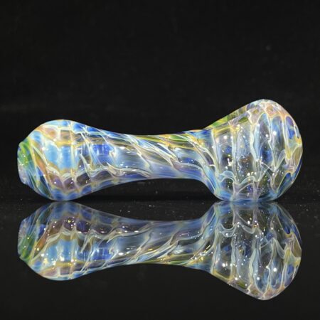 Cobalt Tie Dye Spoon Pipe All Pipes and Accessories Tako Glass Cobalt Tie Dye Spoon Pipe