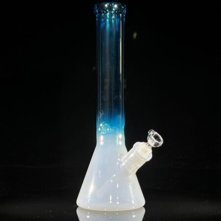 Icy Blue Magoo 14″ Beaker Bong Bongs Tako Glass Icy Blue Magoo 14" Beaker Bong
