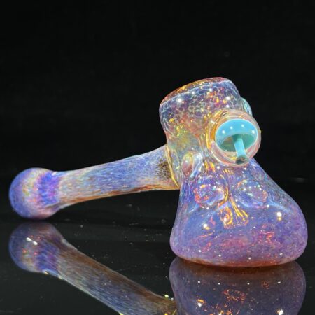 Purple Magic Mushroom Cropal Hammer Bubbler All Pipes and Accessories Tako Glass Purple magic mushroom cropal hammer bubbler