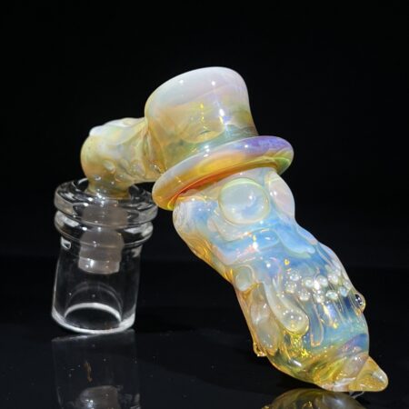 14mm Top Hat Ash Catcher Pullslide Accessories Tako Glass 14mm Top Hat Ash Catcher Pullslide