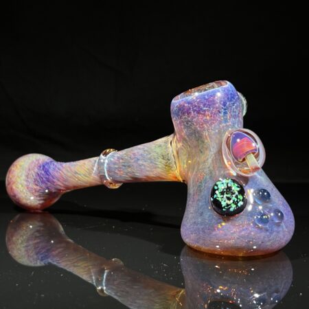 Purple Magic Mushroom Cropal Hammer Bubbler All Pipes and Accessories Tako Glass Purple Magic Mushroom Cropal Hammer Bubbler