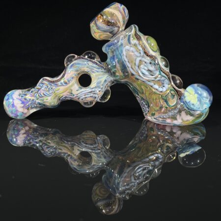 Molten Chaos Hammer Donut Bubbler Bubblers Tako Glass Molten Chaos Hammer Donut Bubbler