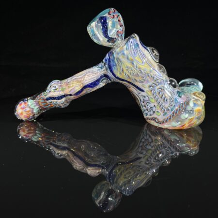 Molten Chaos Hammer Donut Bubbler Bubblers Tako Glass Molten Chaos Hammer Donut Bubbler