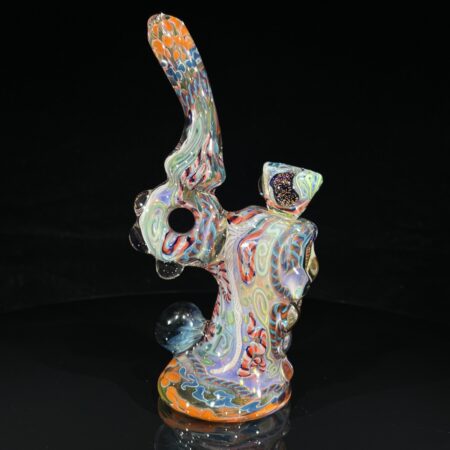 Molten Chaos Sherlock Donut Bubbler All Pipes and Accessories Tako Glass Molten Chaos Sherlock Donut Bubbler
