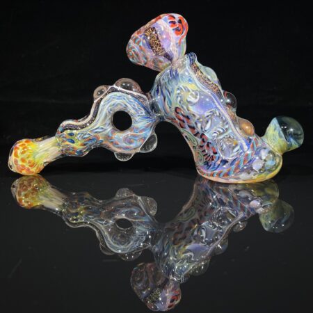 Molten Chaos Hammer Donut Bubbler Bubblers Tako Glass Molten Chaos Hammer Donut Bubbler