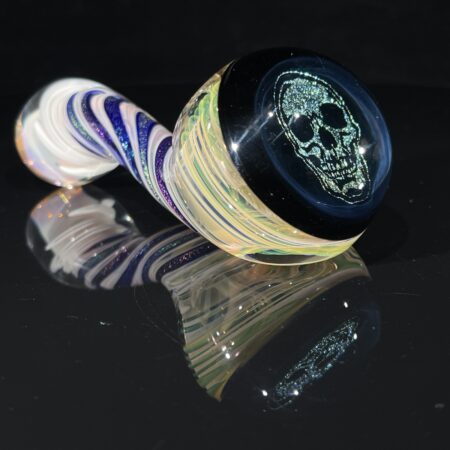Elven Dichro Skull Sherlock Pipe Dry Pipes Tako Glass Elven Dichro Skull Sherlock Pipe