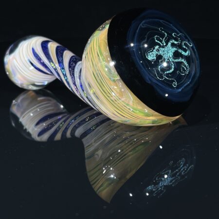 Elven Dichro Octopus Sherlock Pipe Dry Pipes Tako Glass Elven Dichro Octopus Sherlock Pipe