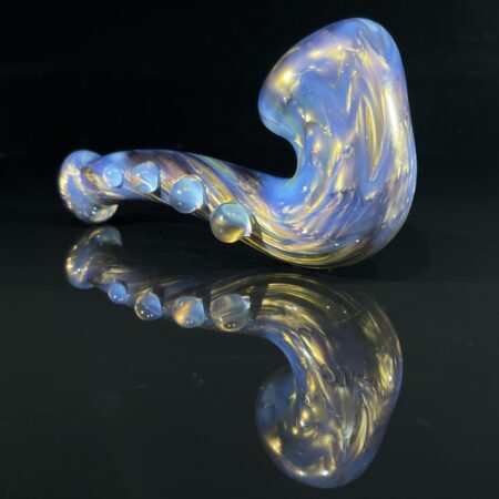 Ghostly Electrum Sherlock Pipe Dry Pipes Tako Glass Ghostly Electrum Sherlock Pipe