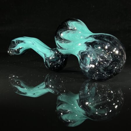 Humboldt Two-Tone Mega Layback Sherlock Bubbler All Pipes and Accessories Tako Glass Humboldt Two-Tone Mega Layback Sherlock Bubbler