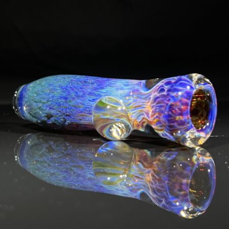 Purple Seaweed Chillum All Pipes and Accessories Tako Glass Purple Seaweed Chillum