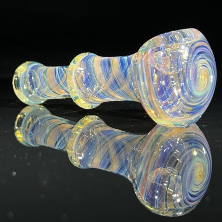 Fume Swirl Spoon Pipe All Pipes and Accessories Tako Glass Fume Swirl Spoon Pipe