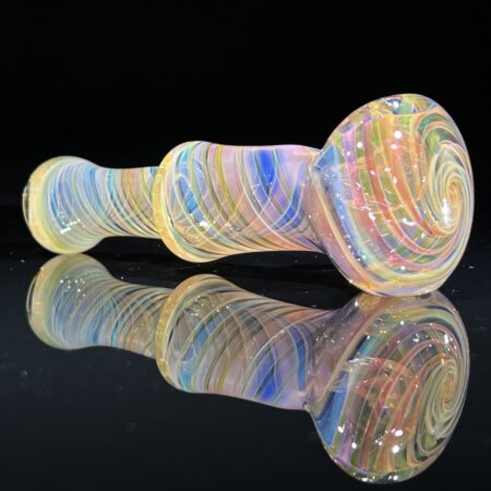 Fume Swirl Spoon Pipe All Pipes and Accessories Tako Glass Fume Swirl Spoon Pipe