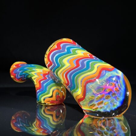 Candycomb Layback Sherlock Bubbler All Pipes and Accessories Tako Glass candycomb layback sherlock bubbler