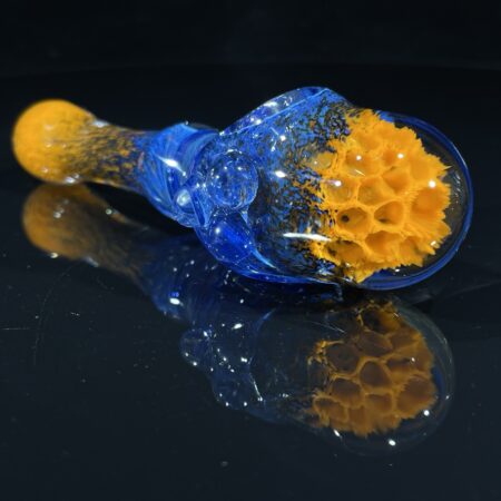 Indigo Phoenix Honeycomb Frit Pipe