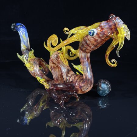 Elder Taoist Dragon Pipe All Pipes and Accessories Tako Glass Elder Taoist Dragon Pipe
