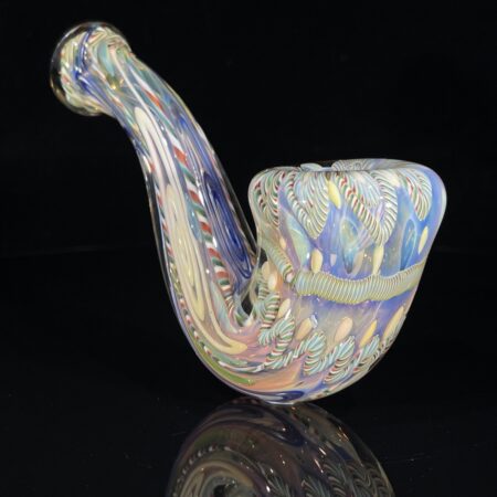 Half Pounder Fumed Inside-Out Sherlock Pipe All Pipes and Accessories Tako Glass Half Pounder Fumed Inside-Out Sherlock Pipe