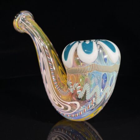 Half Pounder Fumed Inside-Out Sherlock Pipe All Pipes and Accessories Tako Glass Half Pounder Fumed Inside-Out Sherlock Pipe