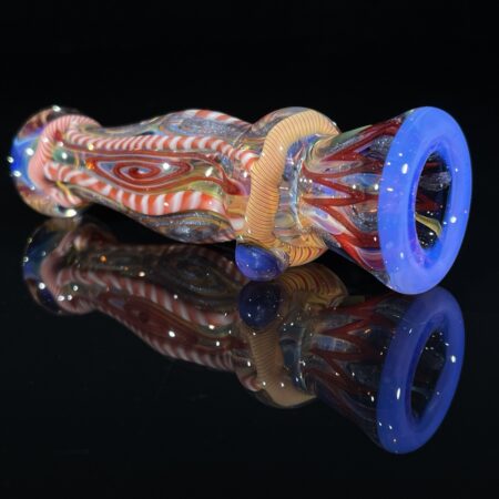 Firekist 3-Hole Inside Out Bat Chillums Tako Glass Firekist 3-Hole Inside Out Bat