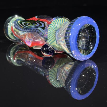 Firekist 3-Hole Inside Out Bat Chillums Tako Glass Firekist 3-Hole Inside Out Bat